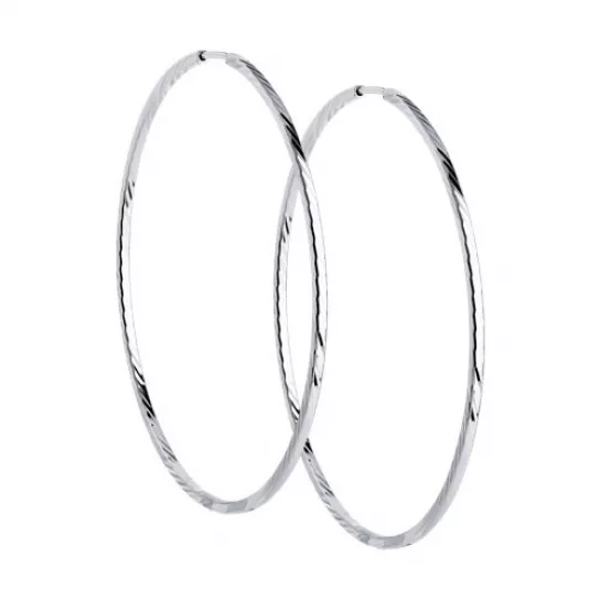 Серьги-конго из серебра