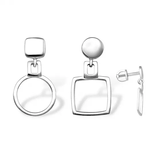 Пусеты из серебра