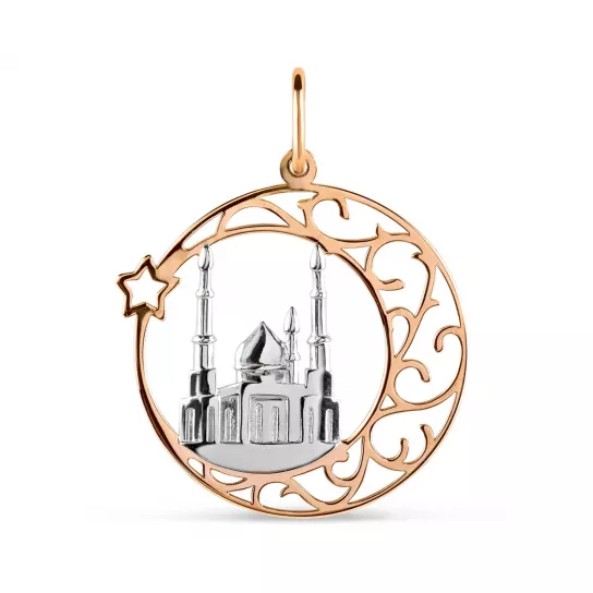 Подвеска мусульманская из золота