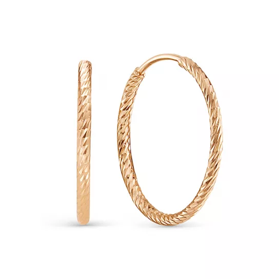 Серьги-конго из золота