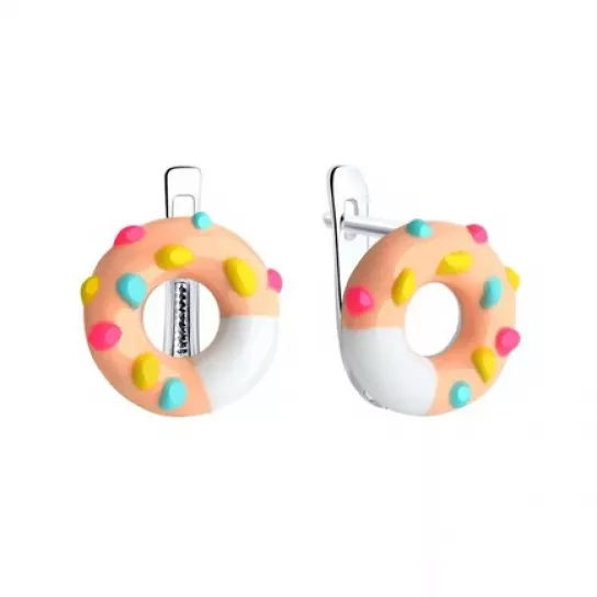 Серьги детские из серебра