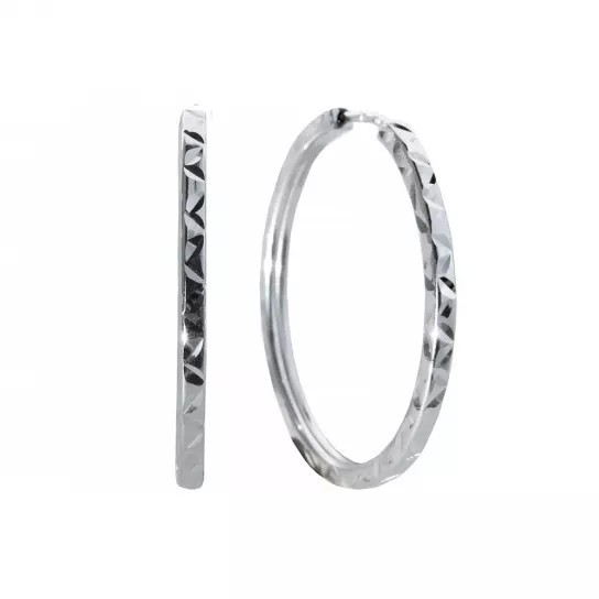 Серьги-конго из серебра