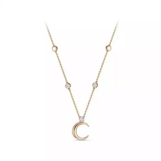 Колье с фианитом из золота