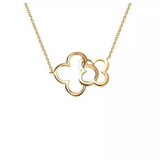 Колье с фианитом из золота