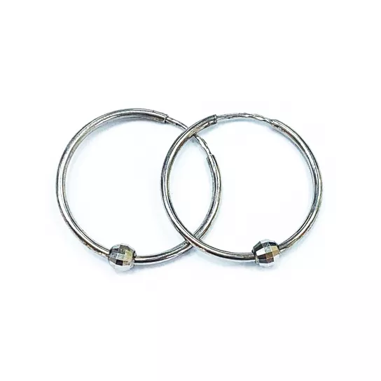 Серьги-конго из серебра