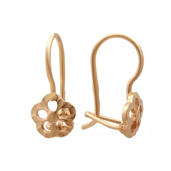 Серьги детские из золота