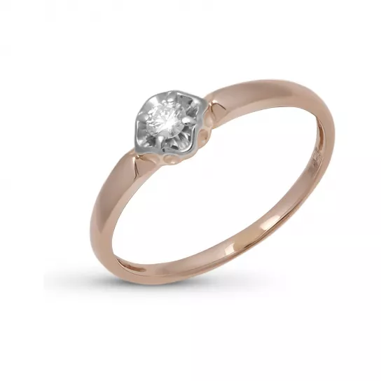 Кольцо с бриллиантами из золота