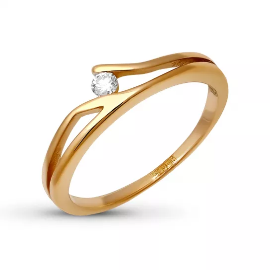 Кольцо с бриллиантами из золота