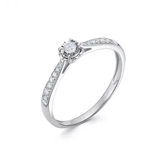 Кольцо с бриллиантами из золота