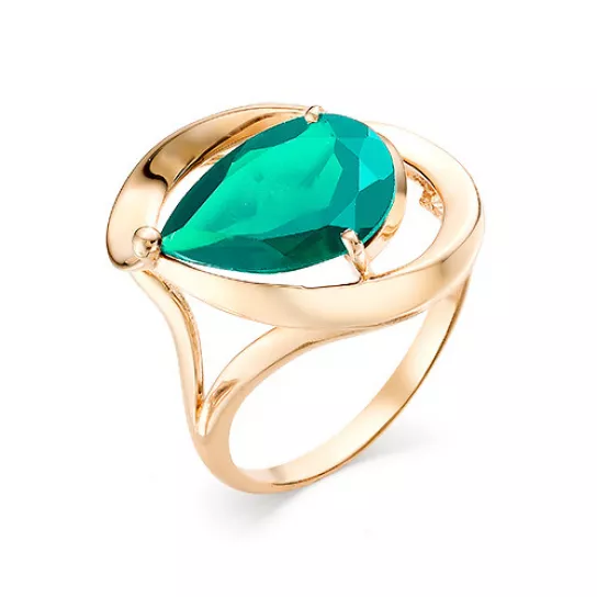 Кольцо с агатом из золота