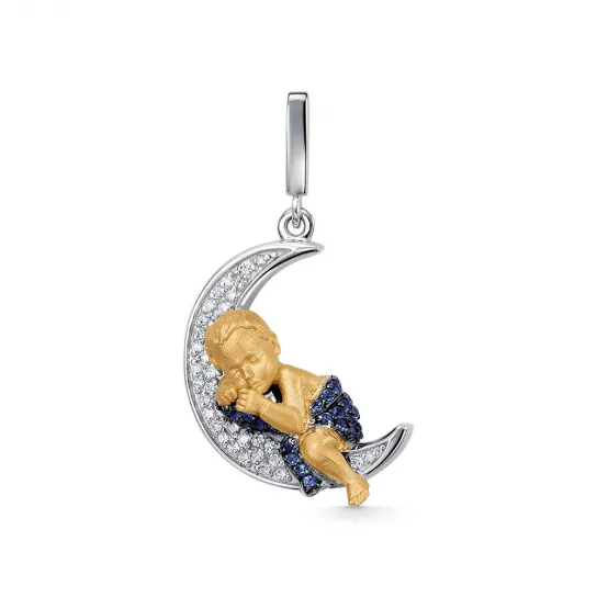 Подвеска с бриллиантами из золота