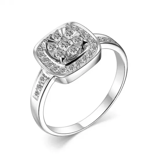 Кольцо с бриллиантами из золота