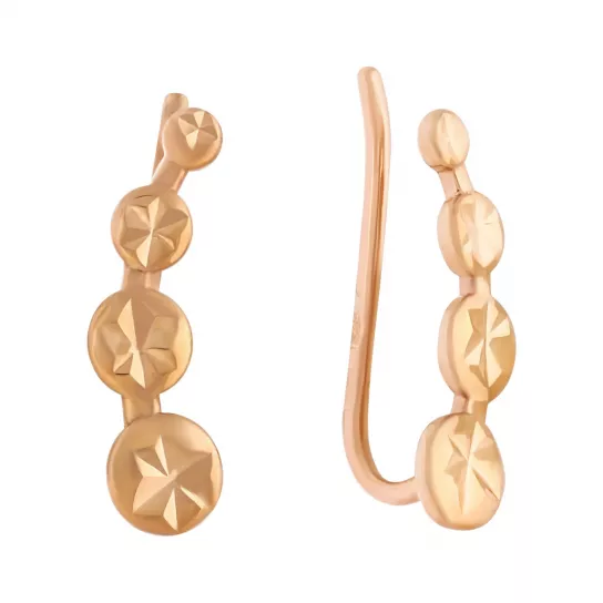 Серьги-кафы из золота