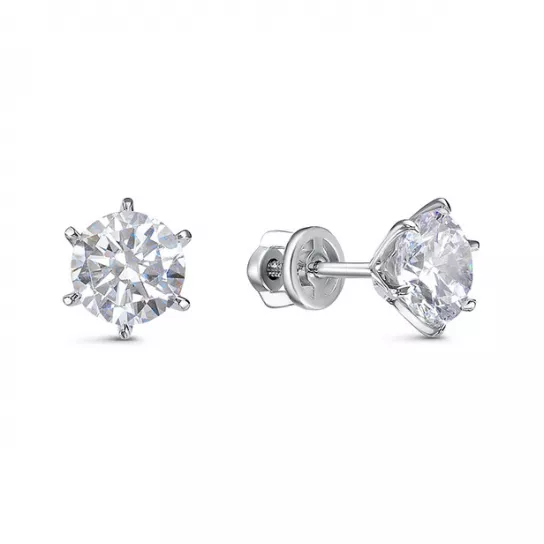 Пусеты из серебра